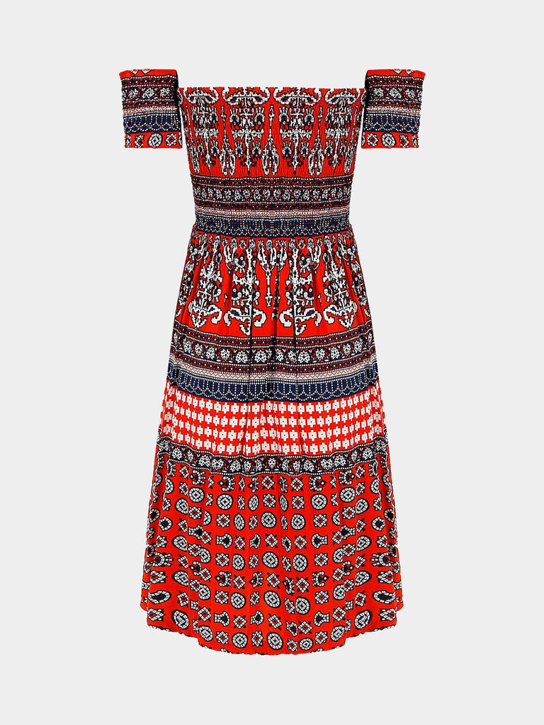 Womens Multi Off The Shoulder Dresses