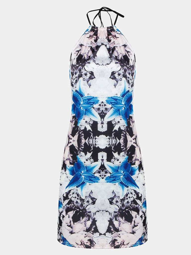 Floral Print Symmetry Dresses 