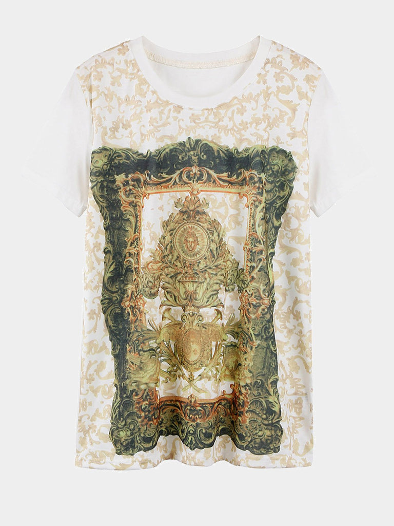 T-Shirt With Totem Print