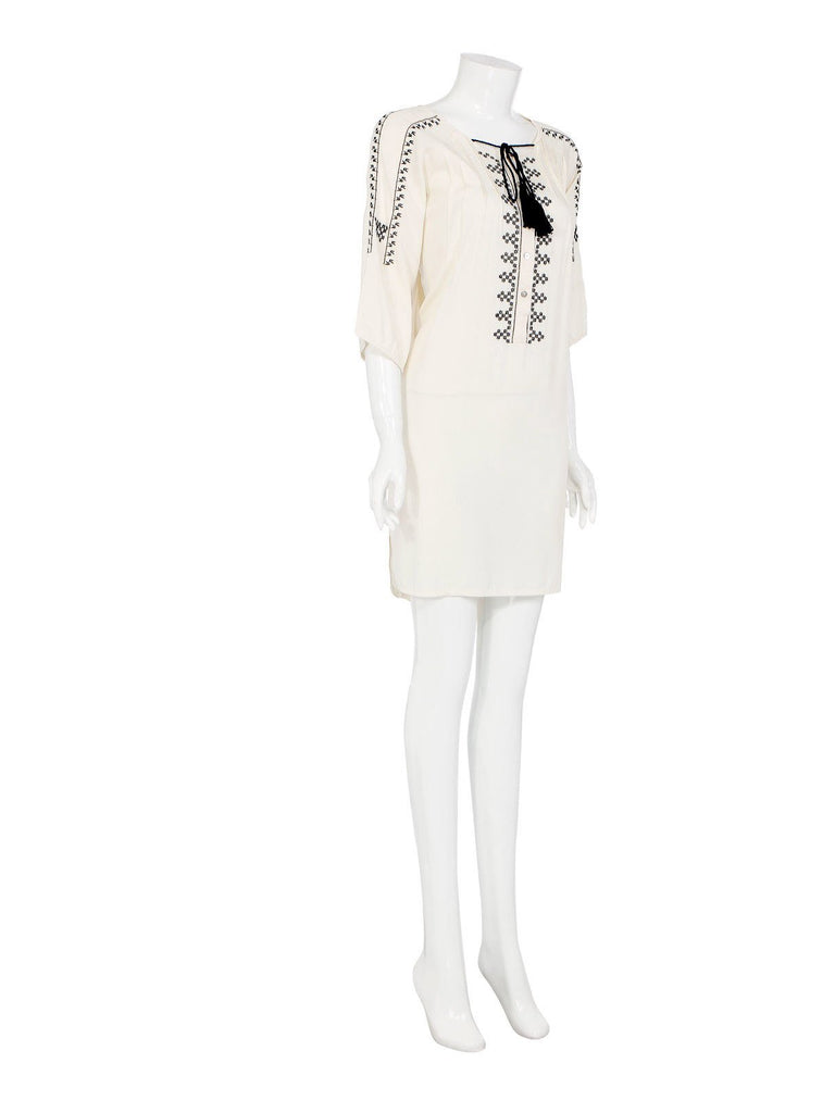 Ladies Cream Midi Dresses