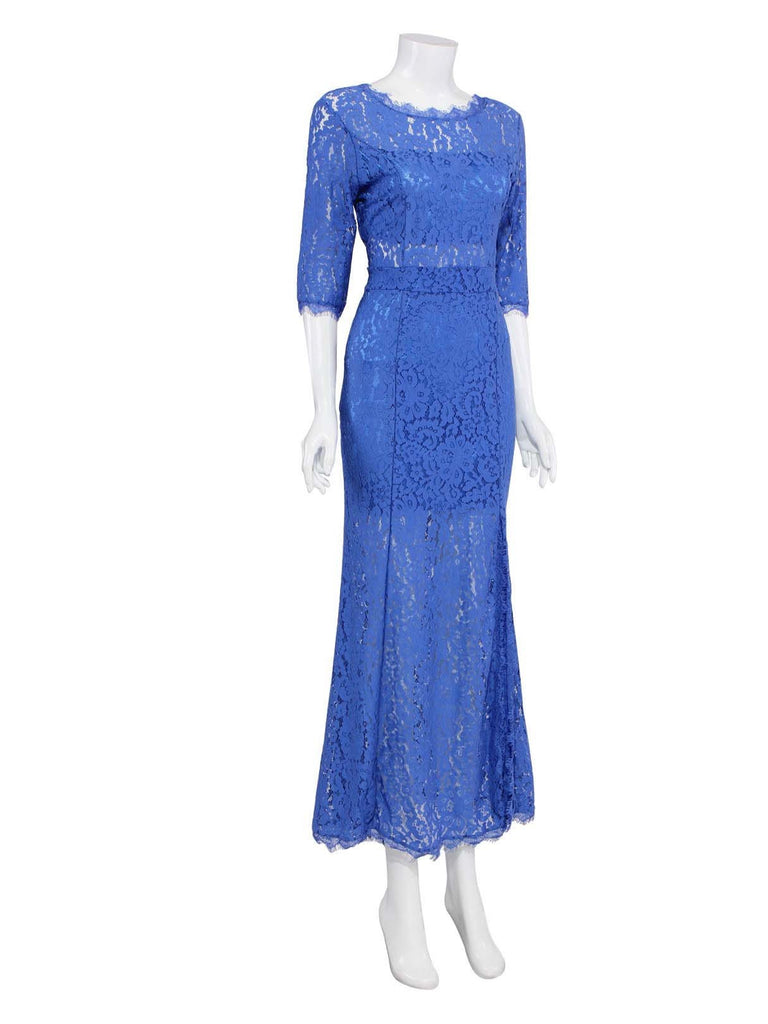 Ladies Blue Maxi Dresses