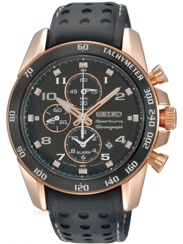 Fashion Wholesale Leather 19 mm Watch Wristband SNAE80P1_K0005633