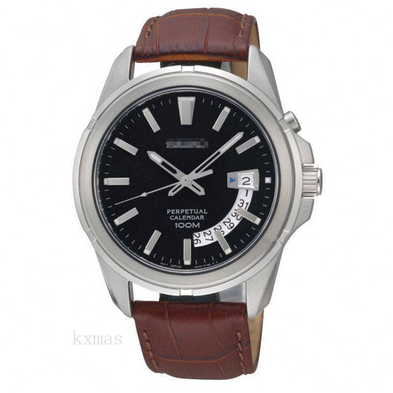 Bargain Swiss Leather 20 mm Watch Band SNQ137P1_K0006579