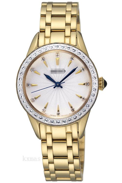 Wholesale Latest Trendy Gold Tone Watch Wristband SRZ386P1_K0006154