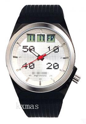 Top Fashion Black Polyurethane Replacement Watch Band SU85A-1_K0041994