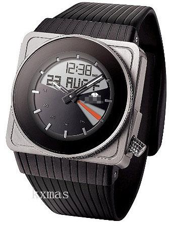 Top Cheap Black Polyurethane Watch Strap SU99-3_K0041992