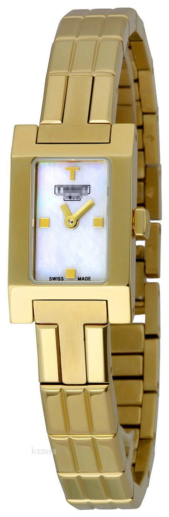 Affordable Classic Gold Tone Stainless Steel 13 mm Watch Belt T04.5.255.81_K0003900