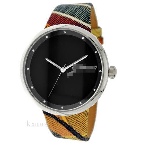 Bargain High Quality Calfskin 25 mm Replacement Watch Band W0196JSTBLK_K0014555