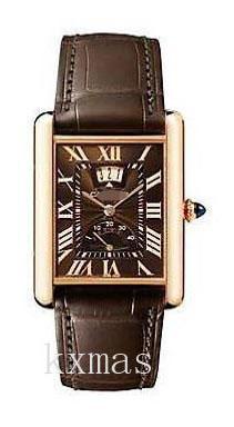 Unique Elegant Brown Crocodile Leather Watch Wristband W1560002_K0000828