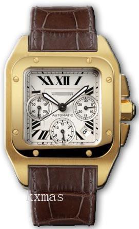Top Cheap Brown Crocodile Leather Watch Wristband W20096Y1_K0000815