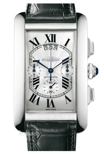 Cheap Classic Black Crocodile Leather Watch Wristband W2609456_K0000711