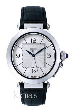 Budget Wrist Black Leather Watches Band W3018751_K0000708