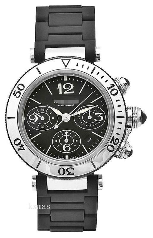 Best Budget Luxury Black Rubber Watch Strap W31088U2_K0000697