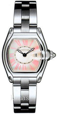 Best Wholesale Brushed And Polished Stainless Steel And Interchangeable White Toile De Voile Watch Band W6206006_K0000605