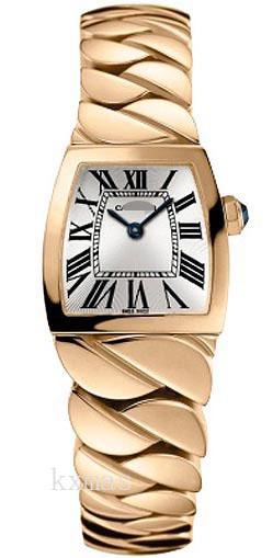 Comfortable Polished 18K Rose Gold Watch Bracelet W640030I_K0000601
