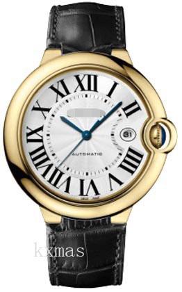 Beautiful Elegance Crocodile Black Leather Watch Wristband W6900551_K0000581