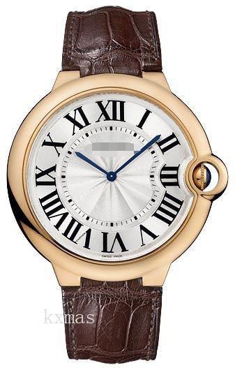 Wholesale Swiss Fashion Alligator/Crocodile Leather Brown Wristwatch Strap W6920054_K0000563
