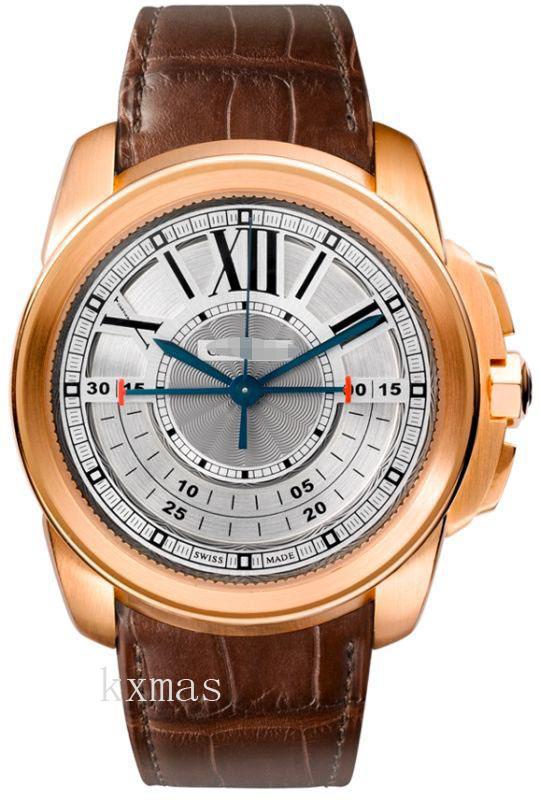 Wholesale High Fashion Alligator Leather - Brown Watch Wristband W7100004_K0000555