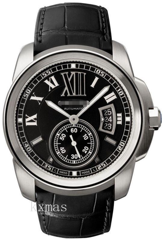 Wholesale Designer Black Crocodile Leather Watch Band W7100014_K0000551