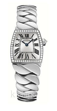 Funky 18K White Gold Twist Watch Band WE601005_K0000461