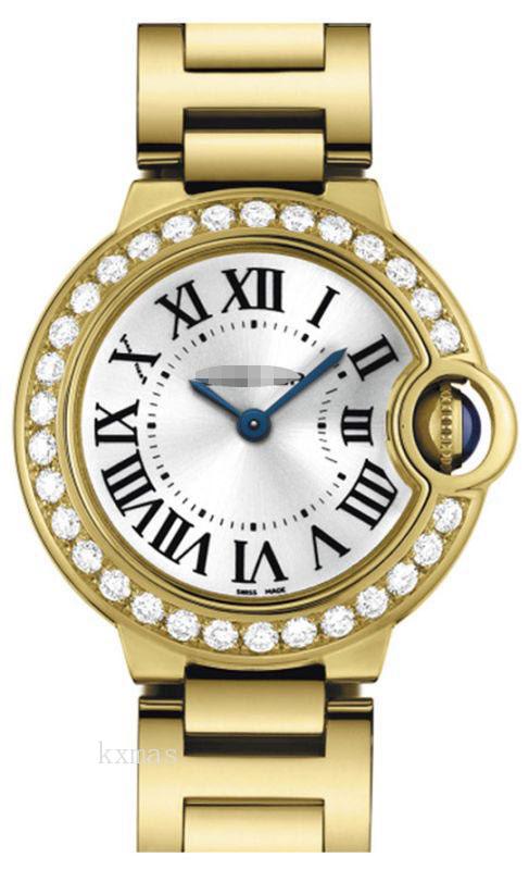 Fancy Polished 18K Yellow Gold Watch Band WE9001Z3_K0000457