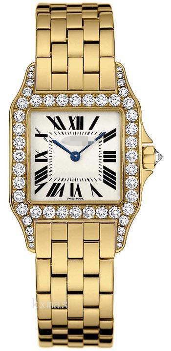 Bargain Elegant 18K Yellow Gold Watch Band WF9001Y7_K0000388