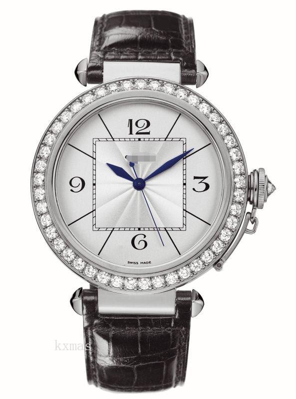 Awesome Cheap Black Crocodile Leather Watch Band WJ120251_K0000382