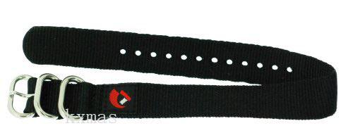 Affordable Durable Nylon 14 mm Replacement Watch Strap ZC-14PLY-BLACK-MOM_K0014531
