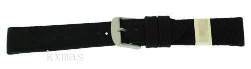 Wholesale Custom Canvas 16 mm Watch Strap ZC-16COR-BLACK-MOM_K0014521
